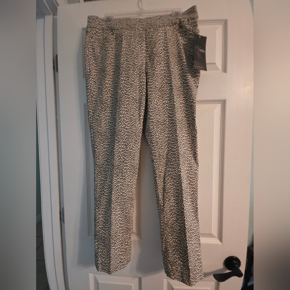 Slimsation By Multiples Brown and Cream Skinny Jeans